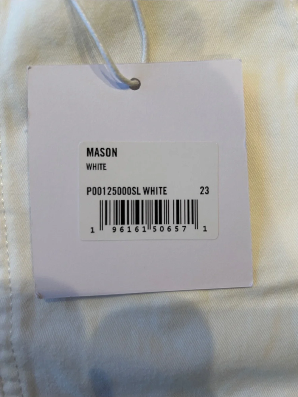 Pistola Mason Cotton Twill Shorts White 23